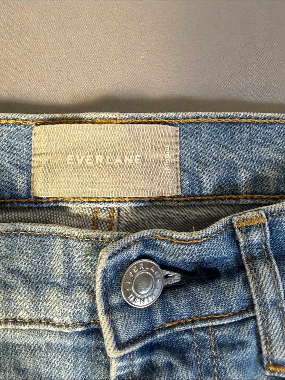 NWOT women’s EVERLANE High Waist Debim Light Straight Leg Jeans size 28 - Picture 7 of 12